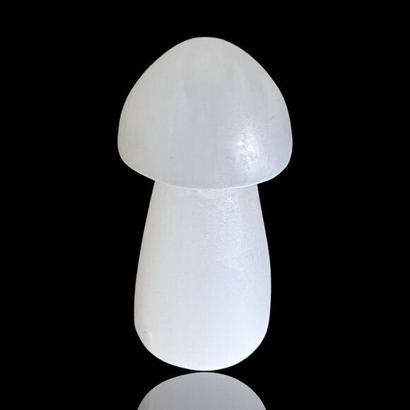 Selenite Crystal Mushroom Carving‎ - Picture 12 of 12